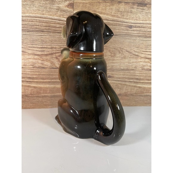 Vintage Erphila Majolica Dachshund Weiner Dog Teapot Germany 6703 B Full Mark - Picture 3 of 16